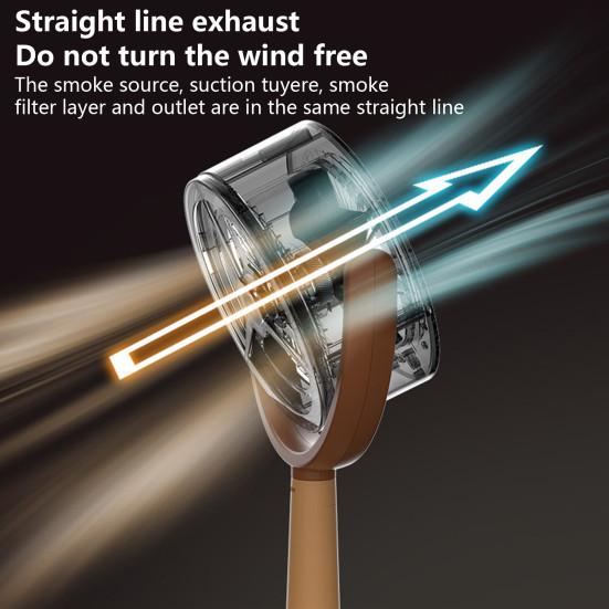 Портативная вытяжка с устойчивым основанием, мощное всасывание, регулируемый угол наклона, низкий уровень шума