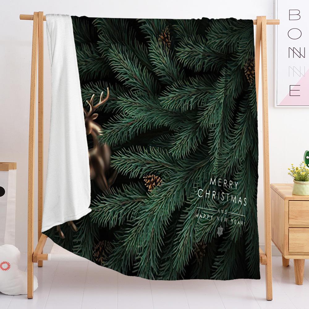 Фланелевое одеяло Одеяло для спальни Европейское и американское одеяло Цифровая печать Рождественское одеяло Спальня