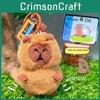 Capybara Cartoon Plush Wallet Earphone Bag Keychain Small Pendant Decorations