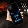 Чехол для телефона с рисунком "Не трогай мой телефон" для iPhone 16 15 14 13 12 11 Pro Max 7 8 6 6s Plus Матовый чехол