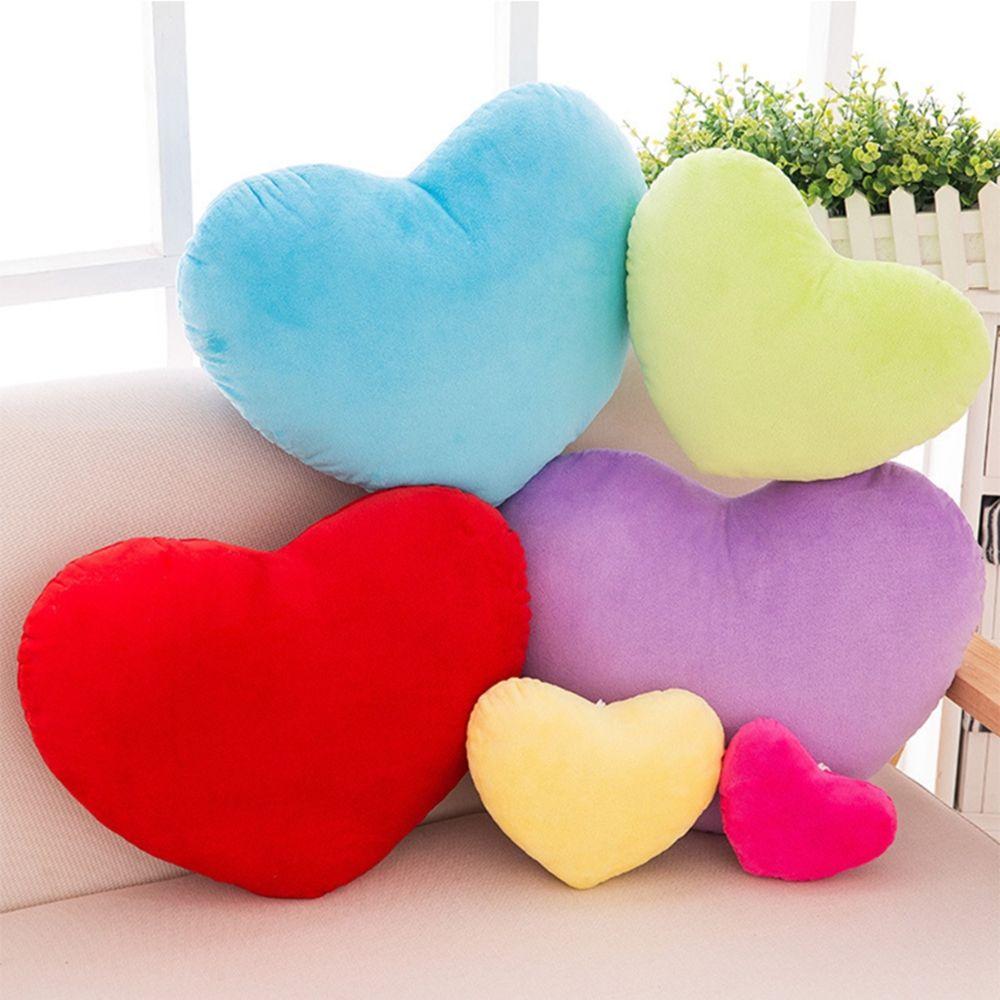 Goods Heart-shaped Colorful Comfortable Material Is Soft Throw Pillow Plush Toy Pillow Cushion
