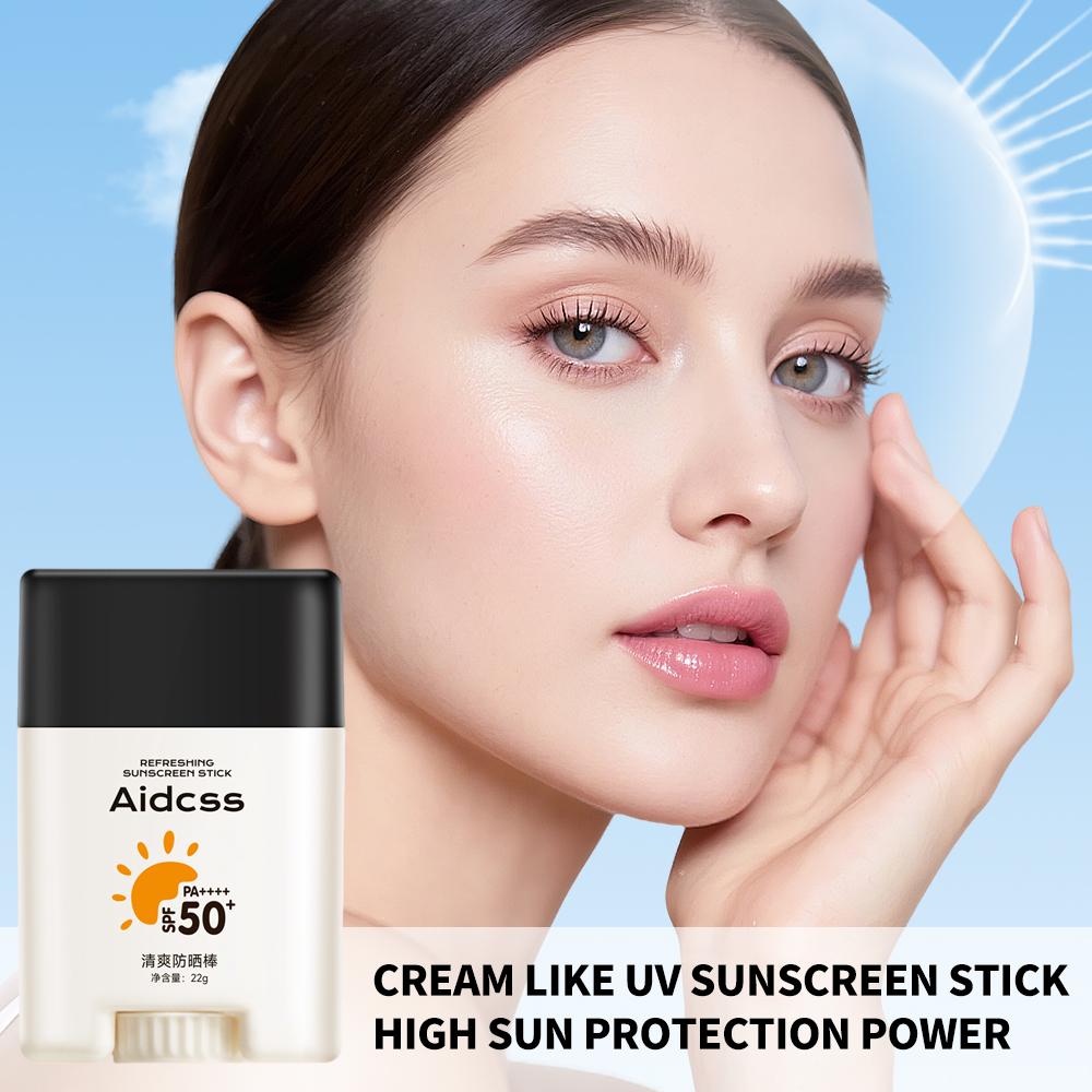 Освежающий стик-солнцезащитный крем SPF50+ для тела, увлажняющий, нелипкий