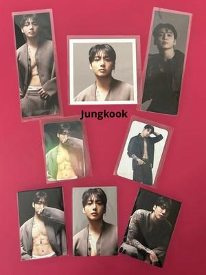 [Б/У] BTS Чонгук 2 вида наклеек, квадратное фото, голографическая фотокарточка