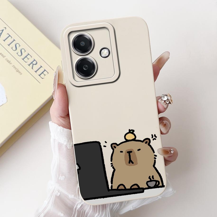 For Funda OPPO A3 A3x 4G Case 2024 Cute Panda Rabbit Soft Silicone Candy Painted Phone Covers For OPPO A40 5G OPPOA3 A 3x Bumper