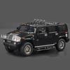 New 1/18  Hummer H2 Highway 61 SUV Alloy Car Model Die-cast Metal Toy Large Off-road Vehicle Car Model Simulation Sound and Light Boys Gift
