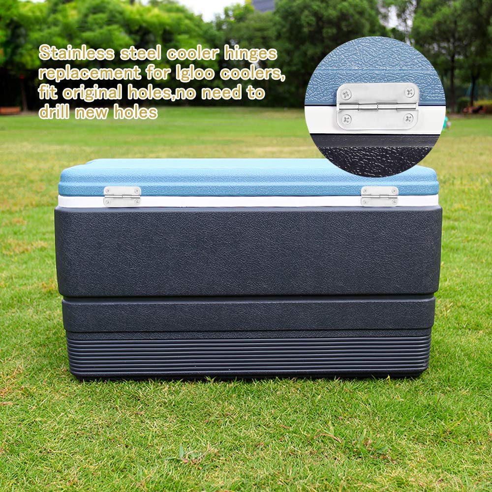 Петли для кулера Radezon из нержавеющей стали, замена для ледяного ящика в стиле Igloo, кулер из нержавеющей стали 316 (2 Петли)