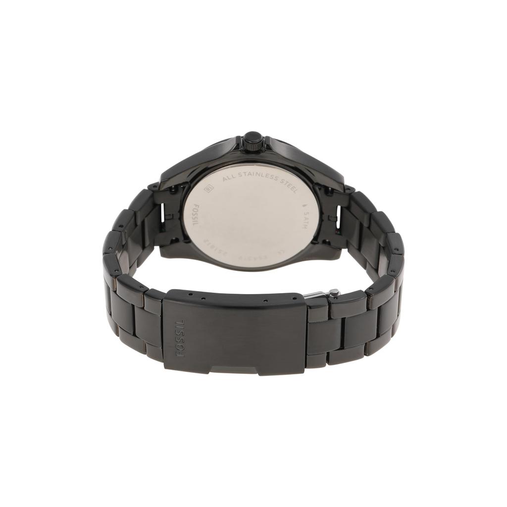 RILEY Multifunction Black Stainless Steel Watch