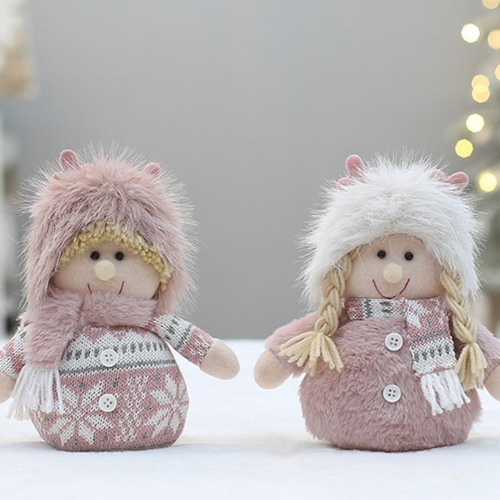 Boy Girl Merry Christmas Decoration Pink Christmas Doll Elf Party Supplies Xmas Decor