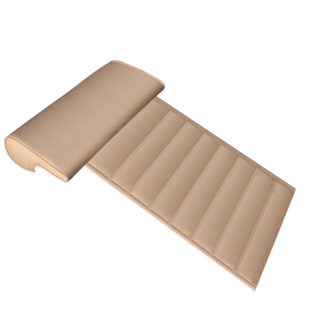Leather Car Seat Extender Cushion Sweatproof Auto Front Chair Mat Leg Support Pillow Outdoor