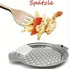 Крышка для спацле-мейкера из нержавеющей стали со скребком Традиционная немецкая сковорода для приготовления яичной лапши Кастрюля Дуршлаг для спагетти