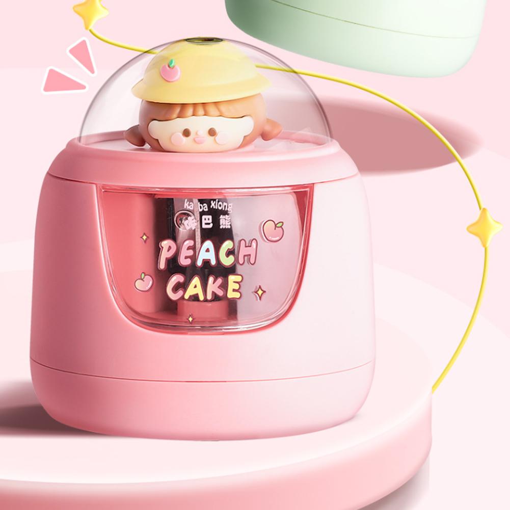 Fully Automatic Pencil Sharpener Cartoon Cute Portable Electric Pencil Sharpener Students Stationery Study Office Supplies