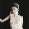 Pearls Beads Brides Veil Short Bride Head Gauze Vintage Wedding Veils  Headwear