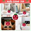1/3Pcs Tomato Handmade Frend's Gifts Funny Doll With Card Knitted Crochet Room Decoration Positive Energy