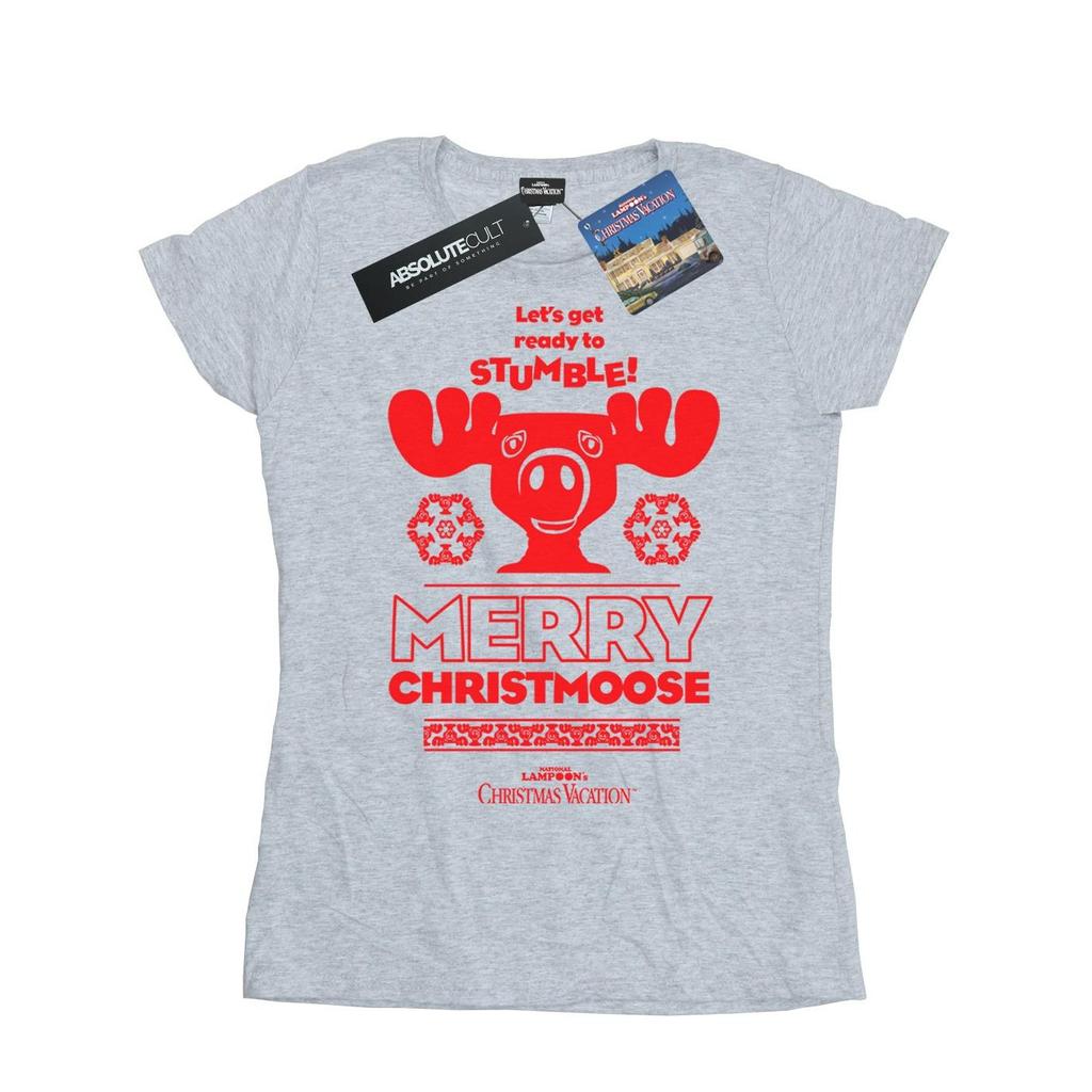 National Lampoon´s Christmas Vacation Womens/Ladies Merry Christmoose Cotton T-Shirt