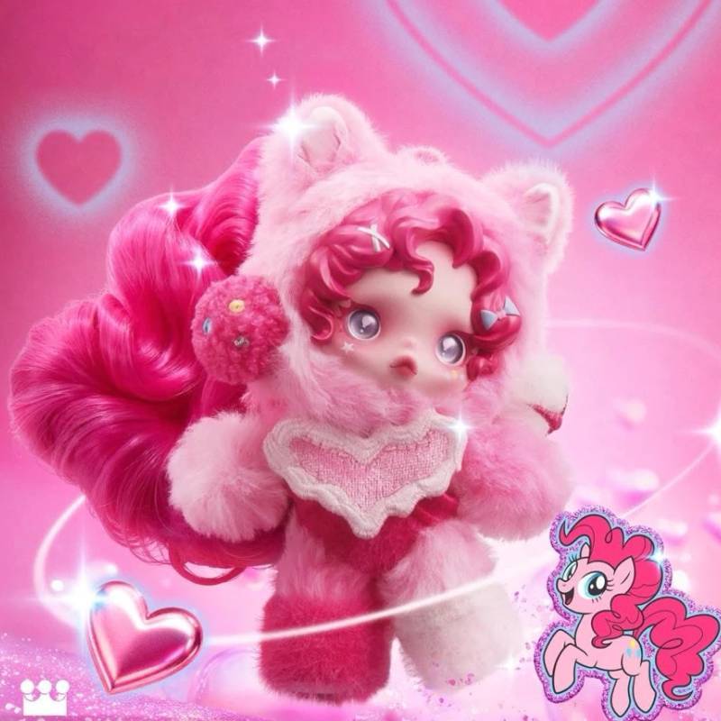Плюшевая игрушка Skullpanda X My Little Pony, слепой бокс, из мягкого плюшевого материала, для детей и коллекционеров