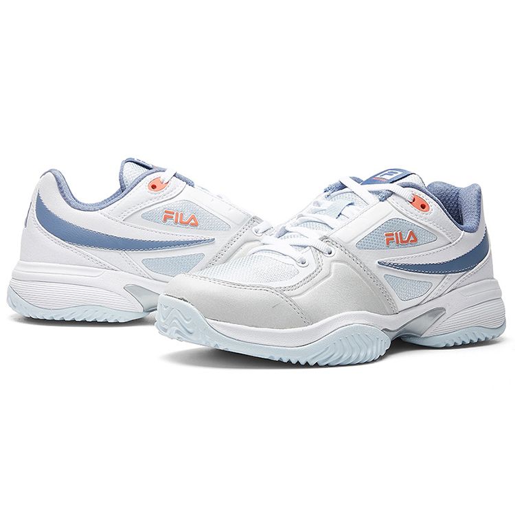 Fila Тканевые Удобные Низкие Повседневные Кроссовки Женские кроссовки Белые Синие A12W935507FWB