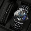 Fashion Men's Watches Luminous Wheel Watches Business Sports Casual Watches Quartz Steel Watches,Gifts for Men