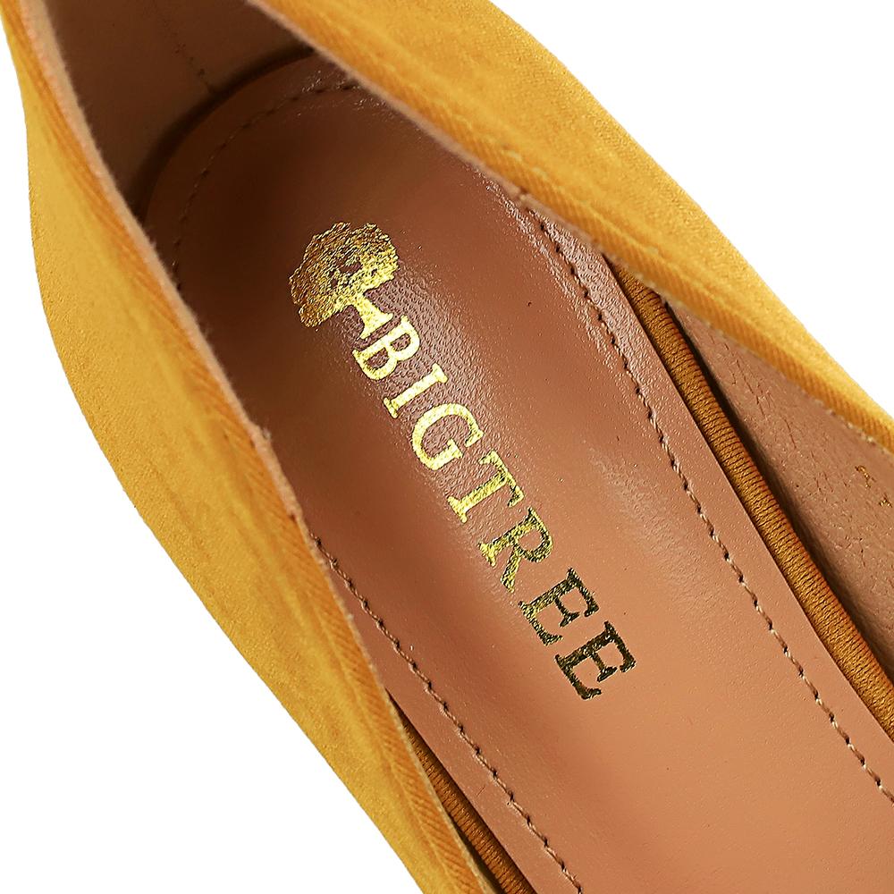 Bigtree Fashion Thin Heel 10.5CM Super High Heel Suede Shallow Mouth Pointed Sexy Single Shoe