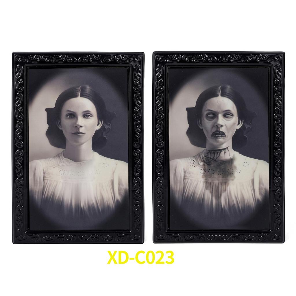 3D изменяющееся лицо привидение фоторамка украшения на Хэллоуин ужасы ремесла украшения для дома с привидениями реквизит для вечеринки на Хэллоуин