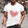 Футболки Lovers Hearr мужские летние футболки мужские уличные футболки с 3D-принтом модные топы с коротким рукавом и круглым вырезом
