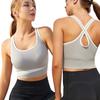 Женские спортивные бюстгальтеры, противоударный бюстгальтер для йоги, нижнее белье для бега для женщин, спортивный спортивный жилет больших размеров для бодибилдинга, интимная одежда