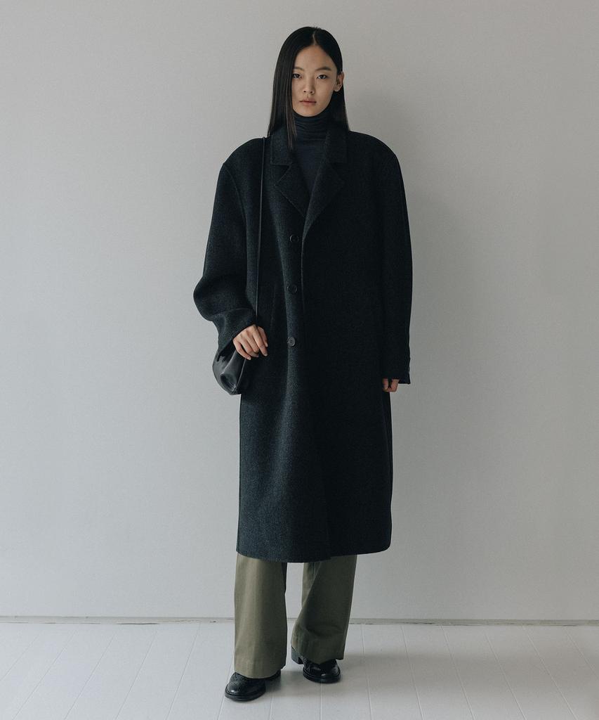 Blankroom Her Pound Shell Coat (Handmade)_Black