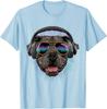 Music Pit Bull DJ Graphic Print Men's Cotton Crew Neck T-Shirt Summer Trip Tee