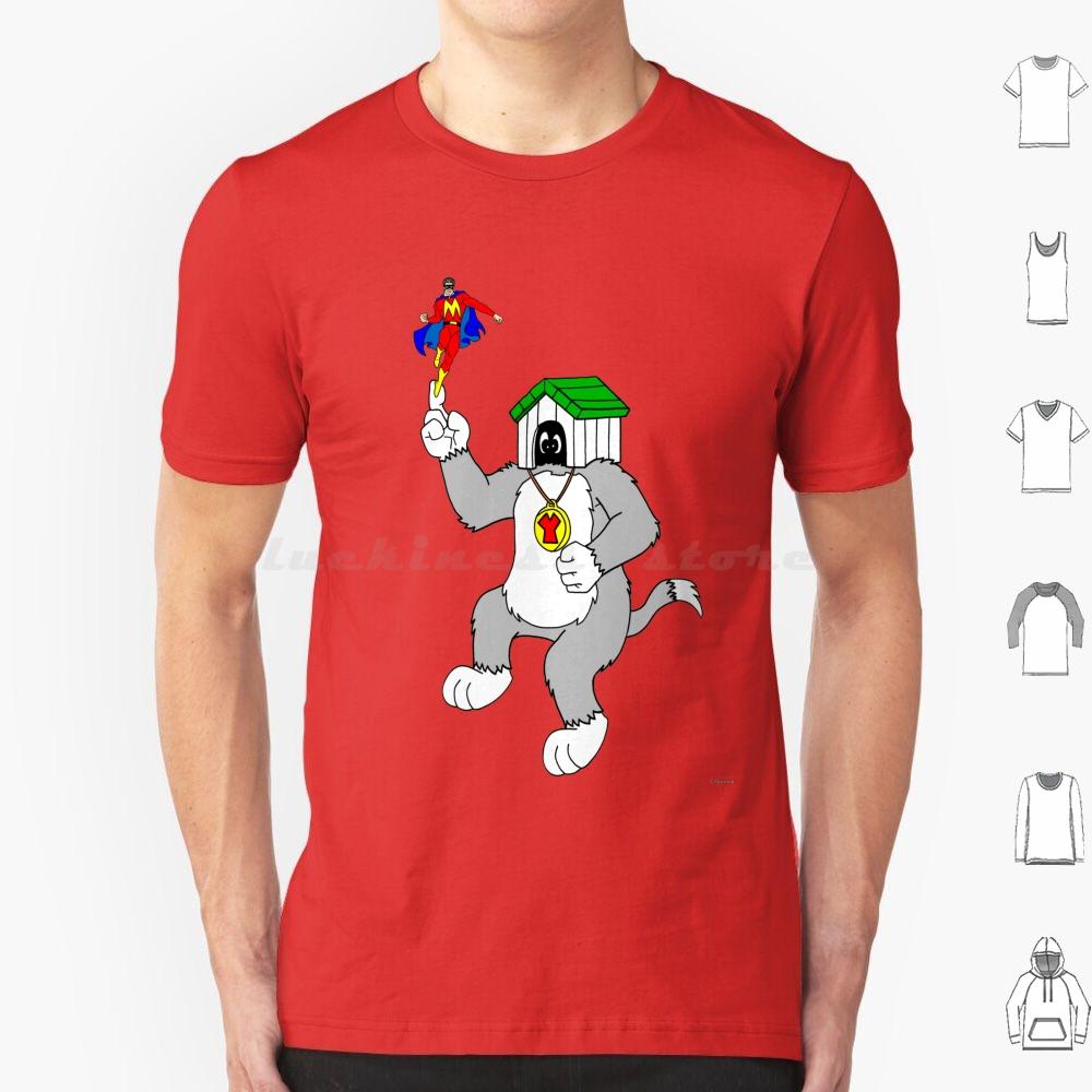 Футболка M Man And Yukk Ugly Dog 6XL Хлопок Крутая Футболка Сильный Человек И Юкк Мультяшный Комикс Смех Герой Комедии Собака Маленькое Телешоу Hb