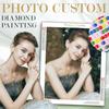 Large Size 5D DIY Diamond Painting Kit Custom Photo Full Round Diamond Embroidery Mosaic Wall Art Home Decor Gift
