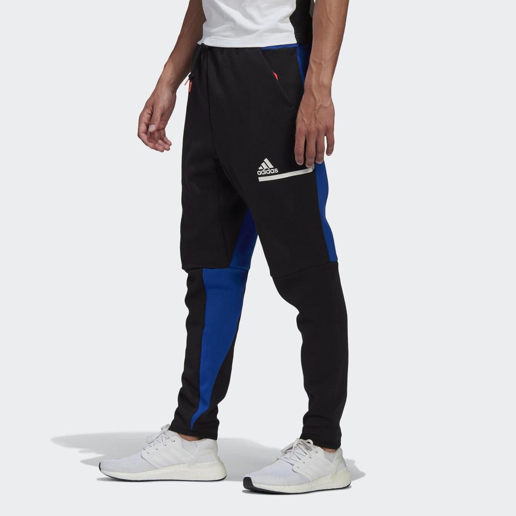 adidas Спортивные повседневные длинные брюки, мужские брюки, черный, синий GM6544