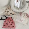 Korean-Ins Style Bow Drawstring Mini Makeup & Toiletry Bag