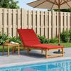 Sun Lounger Cushion GEMERT 100percent  Polyester Red 200 x 70 x 3 cm