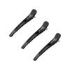 KISARG Duckback Hairpins for Men and Professional Bangs Large Set of Black Women, Hairdresser-Grade Clips, Non-Staining, Hairpins, 3,