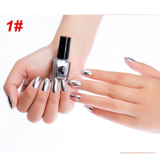 Инструмент для маникюра с металлическим хромированным зеркальным эффектом, 6 мл?Наклейка с лаком для дизайна ногтей
