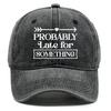 «Наверное, опаздываю» Унисекс Бейсболка Snapback Женская Кепка Неэластичная Ткань Регулируемая Бейсболка