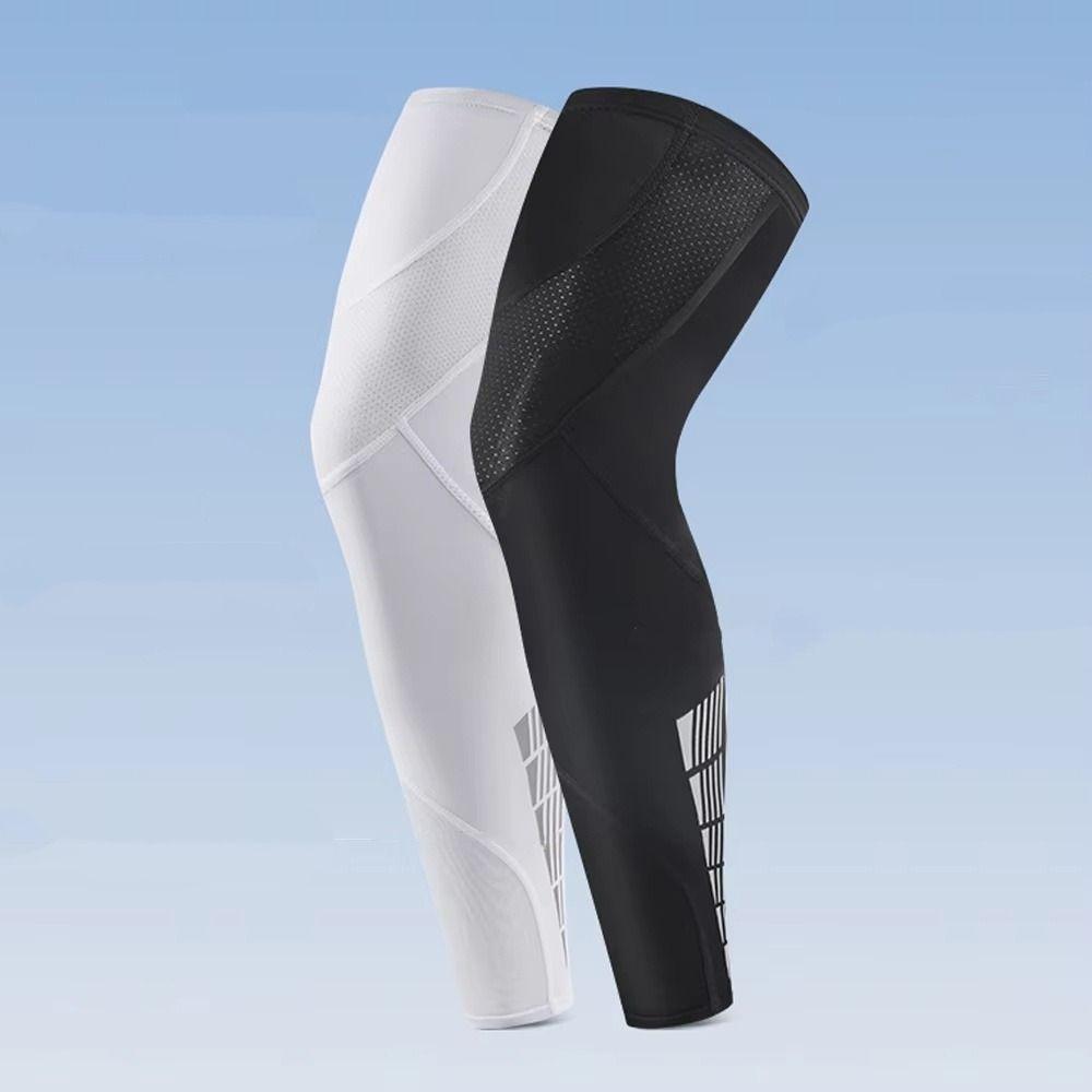 Silicone Strips Long Knee Sleeve Reflective Strip Sports Leg Sleeves Swelling