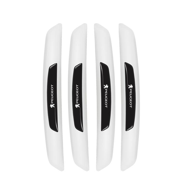 4Pcs Car Door Rearview Mirror Anti-Collision Strip Stickers Accessories For Peugeot 206 307 308 207 3008 208 407 508 2008 5008