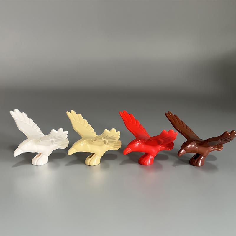 Конструктор MOC Животная Сцена Зоопарк Слоны Жирафы Шимпанзе Верблюды Козы Верблюд Попугаи Голубь Аксессуары Кубики Игрушки N09