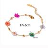 Sweet And Exquisite Flower Decoration Zircon Set Suitable For Women To Wear And Match Fashionable Zircon For Summer Travel