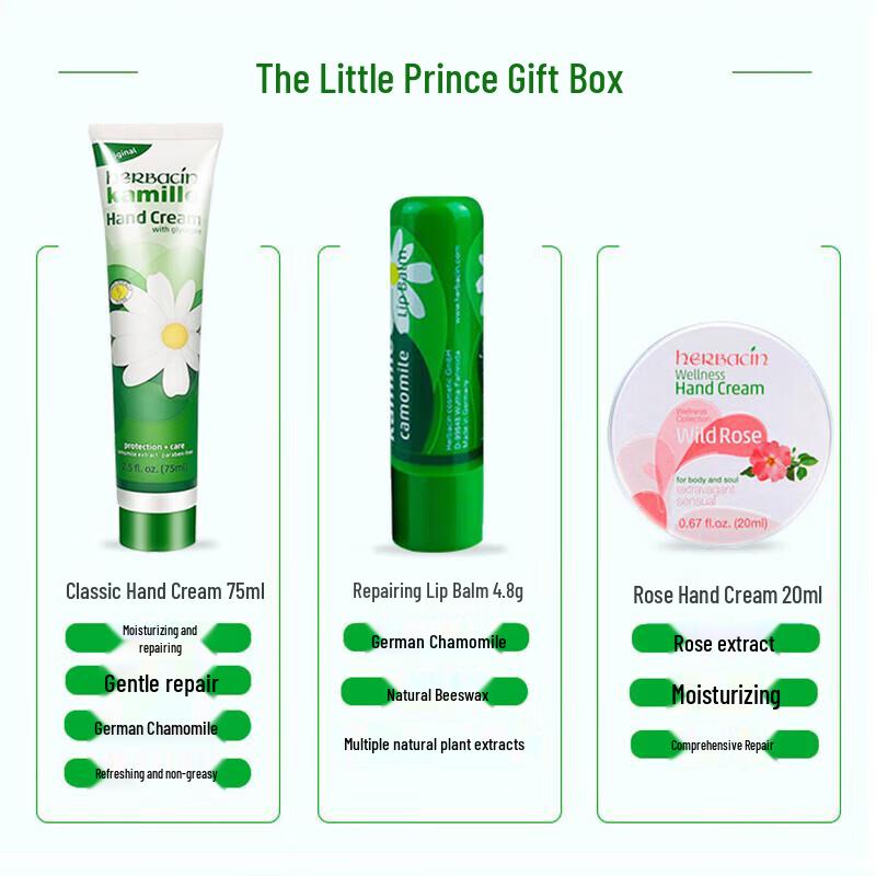 HERBACIN Little Prince Chamomile Hand Cream Gift Set
