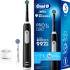 Электрическая зубная щетка Braun Oral B PRO1S 2 сменные щетки BK Black D305.523.3