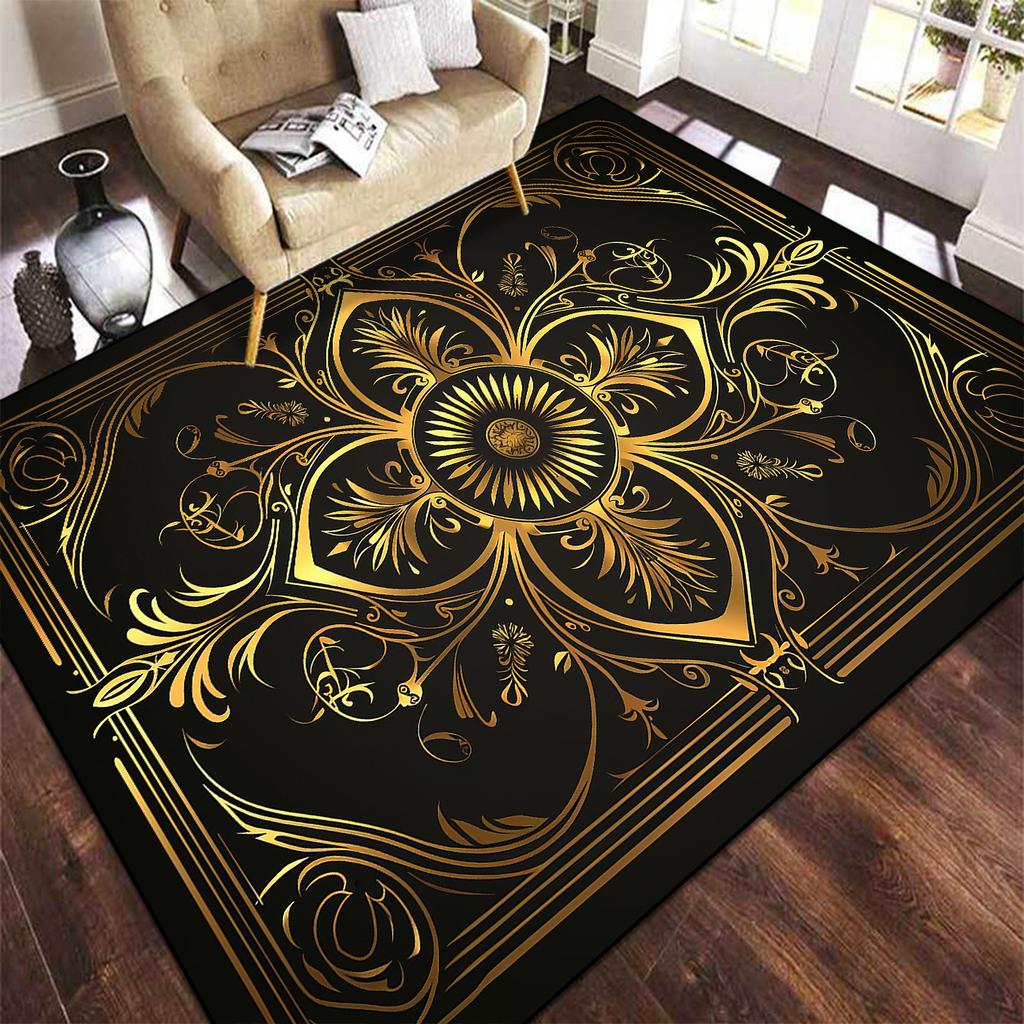 Europe and America Luxury Carpet for Living Room Large Area Decoration Bedroom Rug Non-slip Cloakroom Coffee Table Mat Washable
