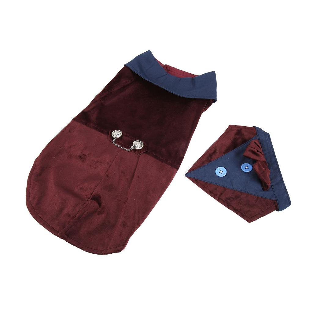 Одежда для домашних животных, стильная, легкая, изысканная, сшитая, с галстуком-бабочкой, костюм для домашних животных, свадебная рубашка для S-M