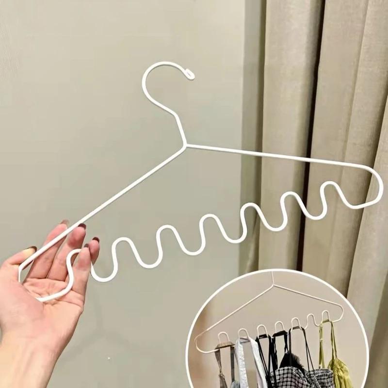 Plastic Clothes Rack Drying Hanger Waves Multi-port Support Hangers for Clothes Drying Rack Multifunction Storage Hangers