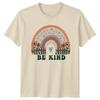 Be Kind Womens T-Shirt Retro Daisy Positivity Birthday Gift For Her