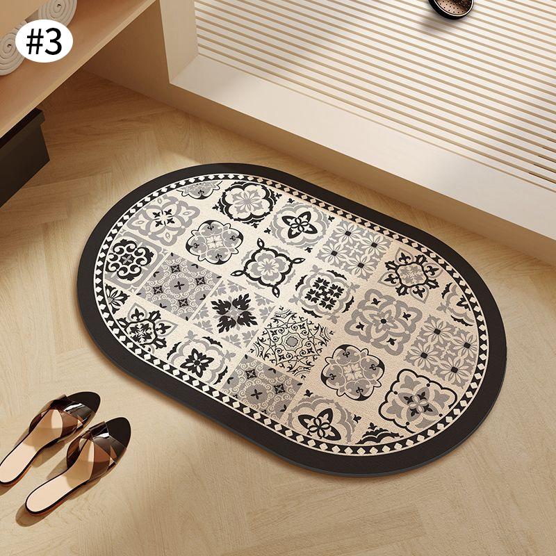 Нескользящий коврик для ванной, суперабсорбирующий коврик для ванной из диатомита, коврик для ванной, коврик для входа в душевую, коврик для ног в туалете, ковер для ванной комнаты