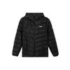 Li-Ning Lightweight Windproof Hooded Solid Color Down Jacket Unisex Outerwear Black AYMR191-1