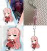 Брелок Ditf Darling In The Franxx Зеро Ту 002 Акриловый Брелок Вневременной Дизайн Идеально Подходит Для Коллекционеров И Фанатов