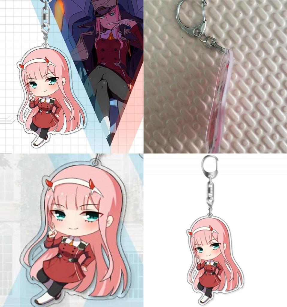 Брелок Ditf Darling In The Franxx Зеро Ту 002 Акриловый Брелок Вневременной Дизайн Идеально Подходит Для Коллекционеров И Фанатов