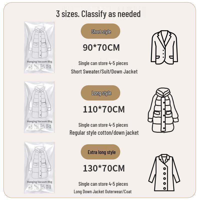 Утолщенный вакуумный пакет для хранения одежды и одеял